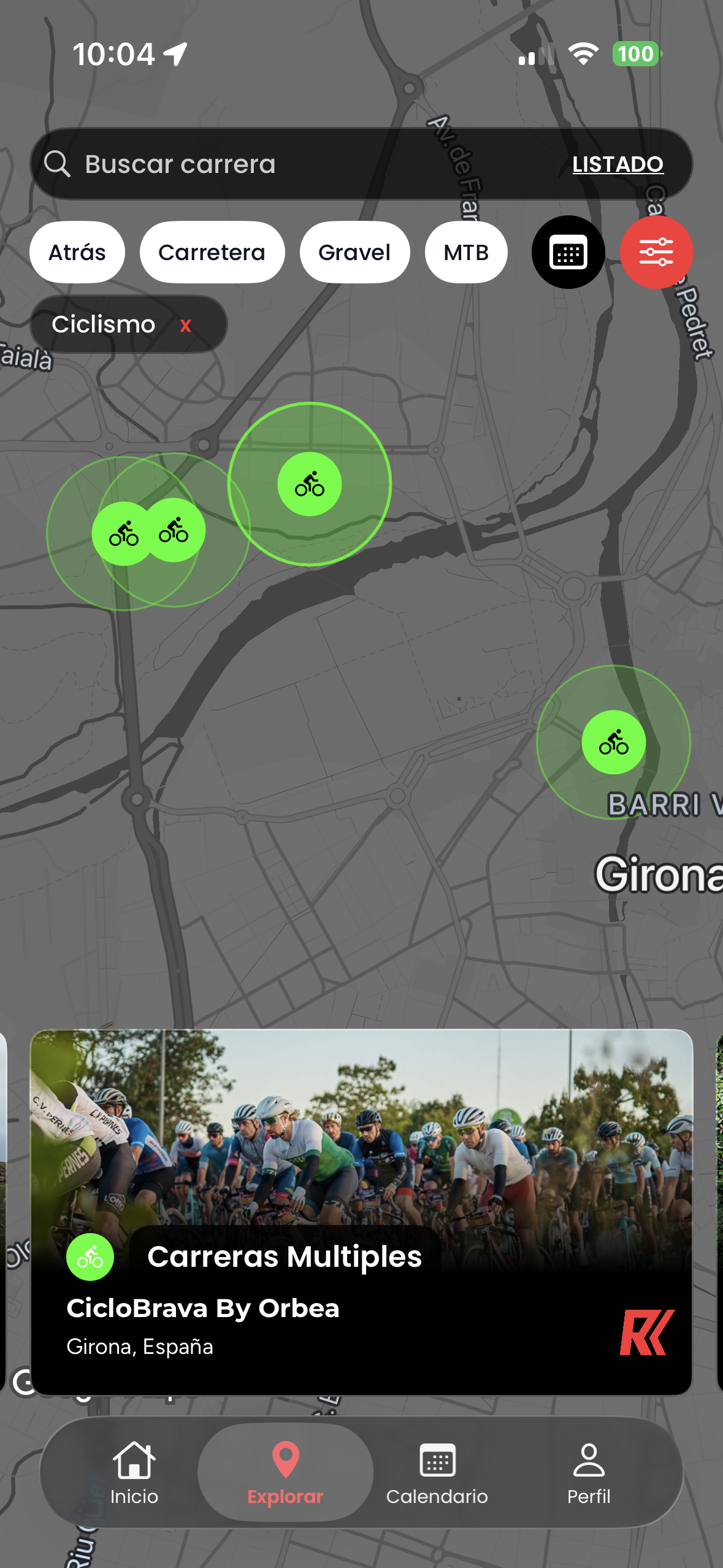 Pantalla mapa REKO